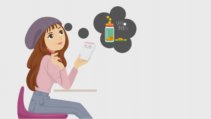 Ways to manage your Money Better- girl thinking about what to do to save money